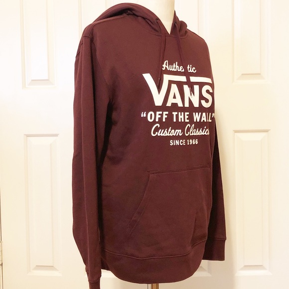 maroon vans hoodie
